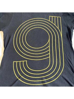Glassjaw tour shirt black with yellow logo